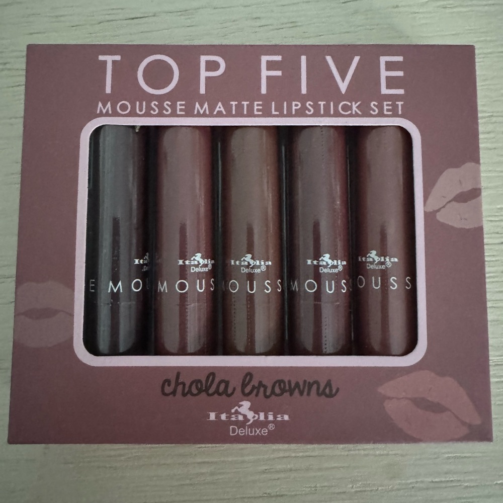 Italia Deluxe Top Five Mousse Matte Lipstick Set